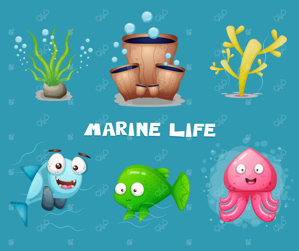 حیات دریایی کارتونی