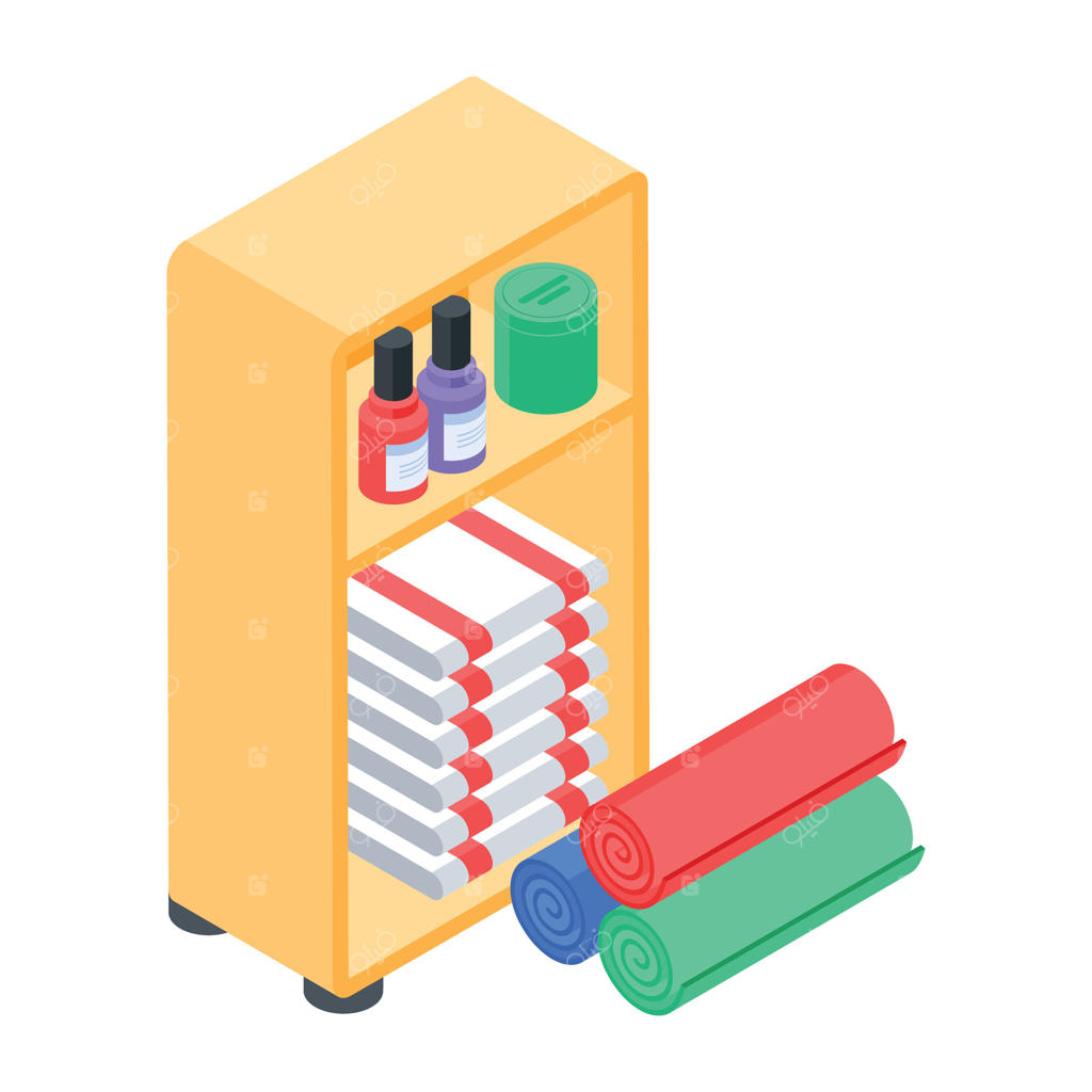 آیکون ایزومتریک لوازم آرایشگاه