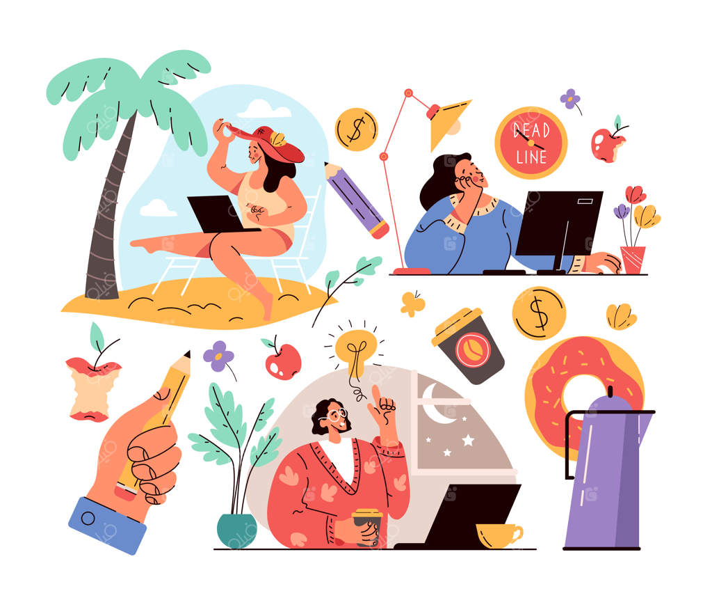 فریلنسرها: شخصیت‌هایی که با استقلال و آزادی کار می‌کنند