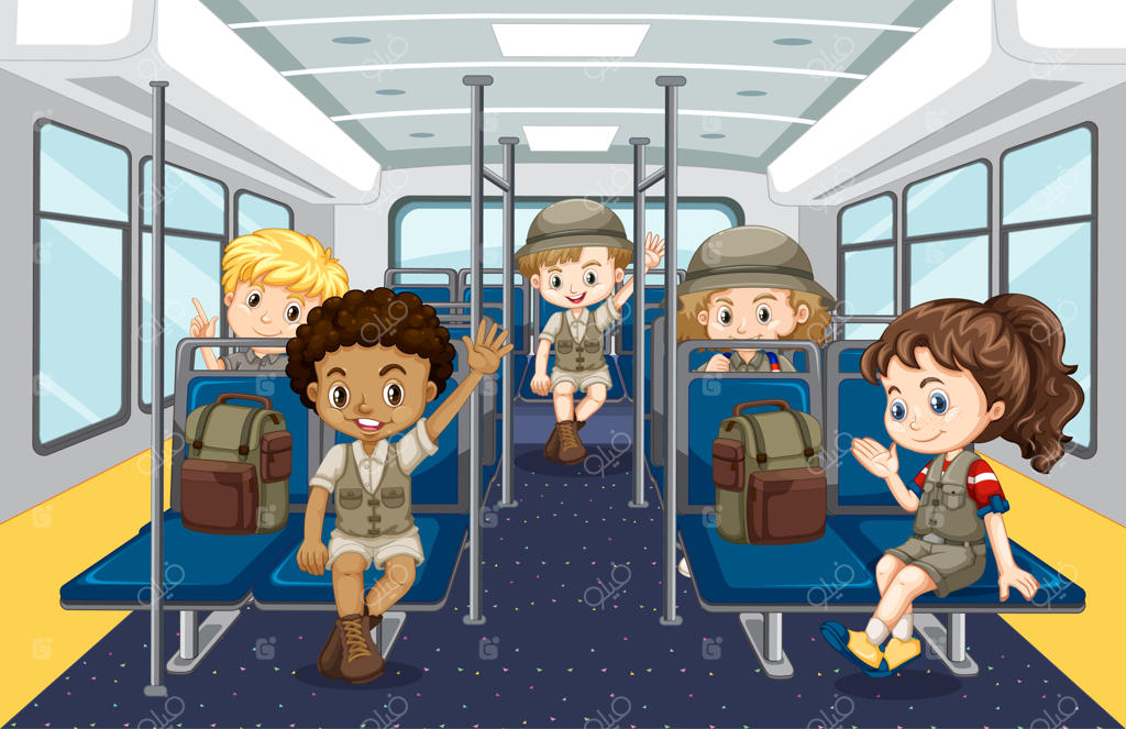 صحنه‌ای از افراد زیادی که از حمل و نقل عمومی استفاده می‌کنند