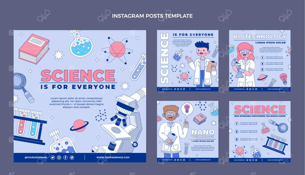 پست‌های اینستاگرامی جذاب درباره علم