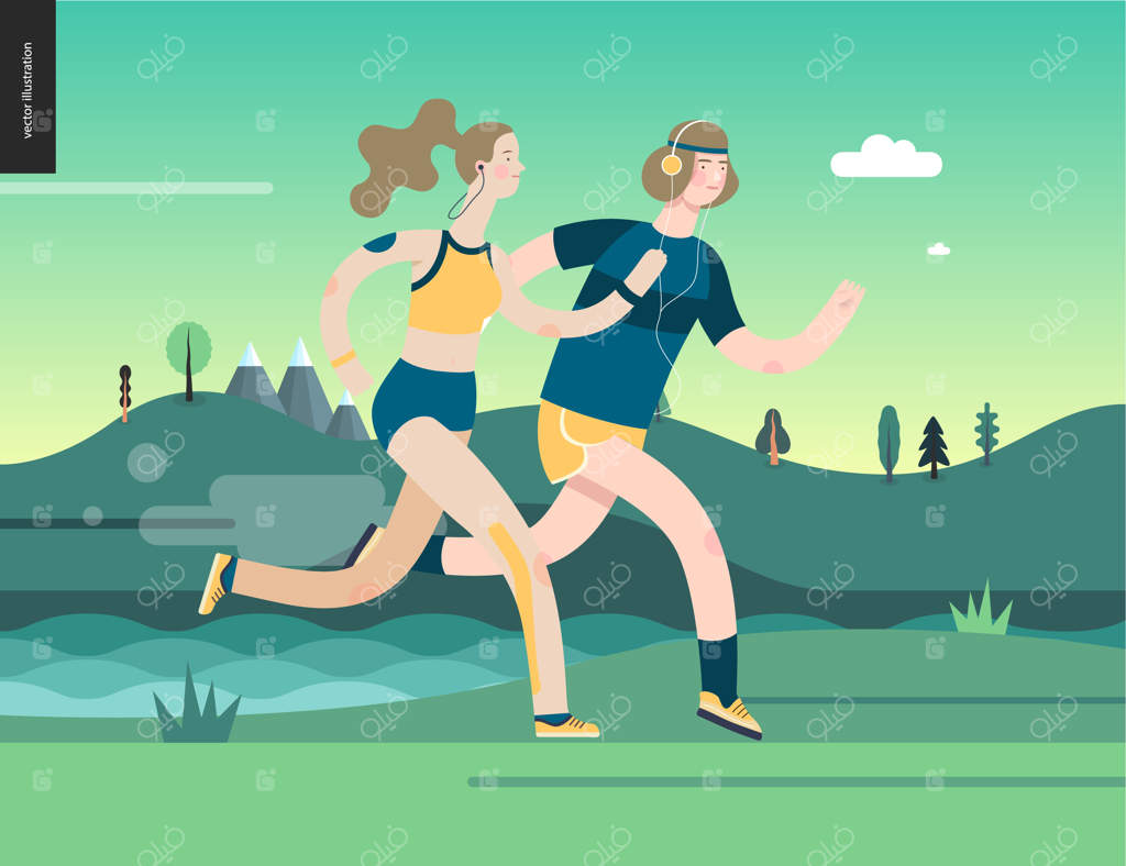 دوندگان - ورزش مرد و زن