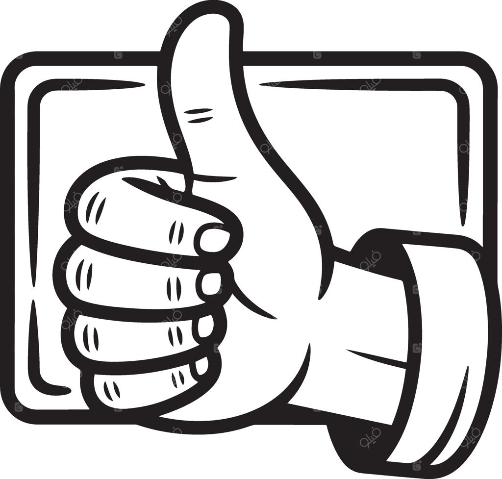 تصویر کارتون دستی با علامت تأیید در قاب مربع