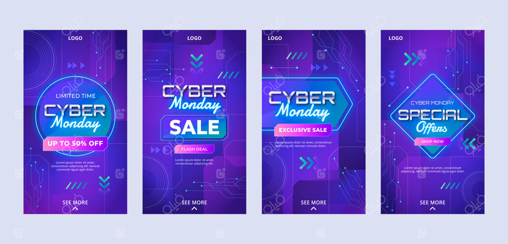 مجموعه استوری‌های اینستاگرام ویژه سایبر ماندی