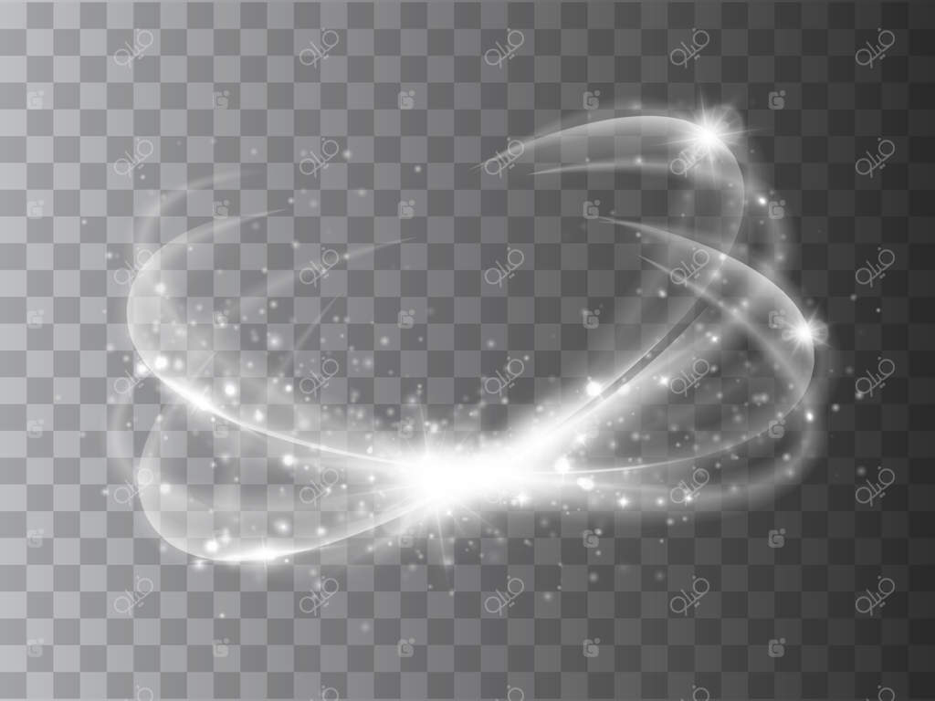 دایره جادویی جدا شده بر روی پس‌زمینه شفاف