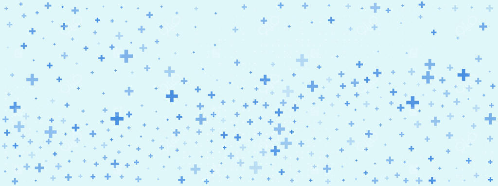 پس‌زمینه‌ی پزشکی لطیف و آبی با پترن ریاضی و ضربدر برای طراحی در حوزه‌ی بهداشت، فناوری و آموزش. محتوای آموزش الکترونیک.