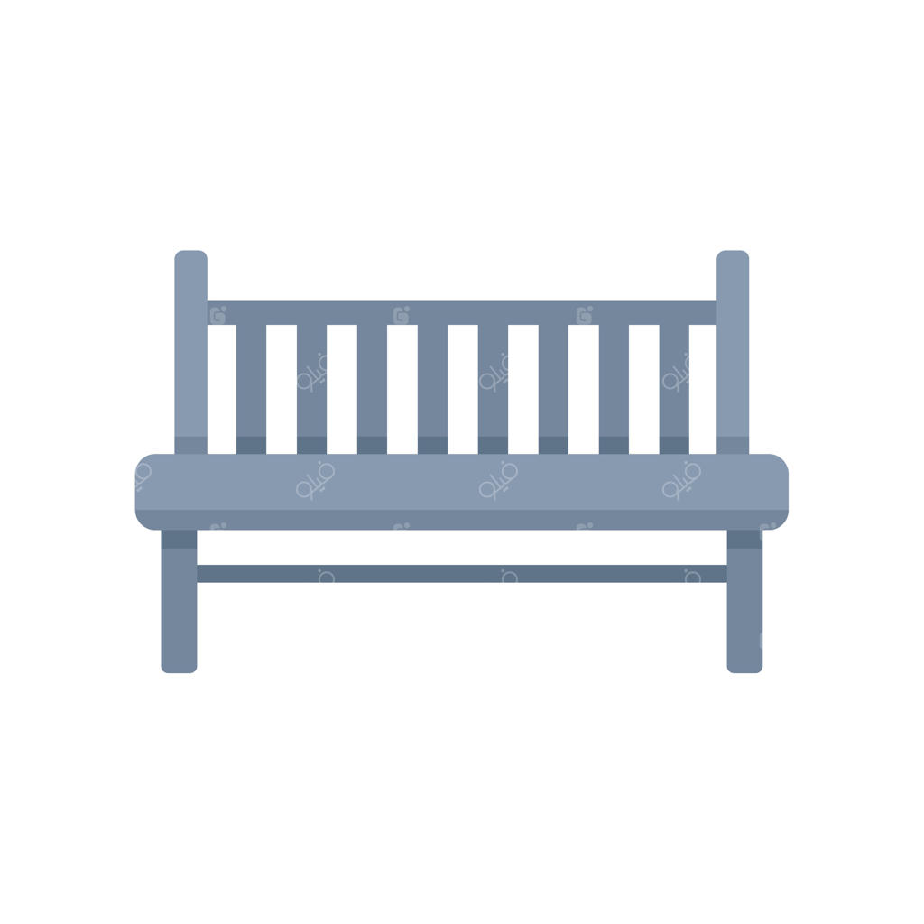 نیمکت چوبی راحت برای نشستن در پارک یا باغ