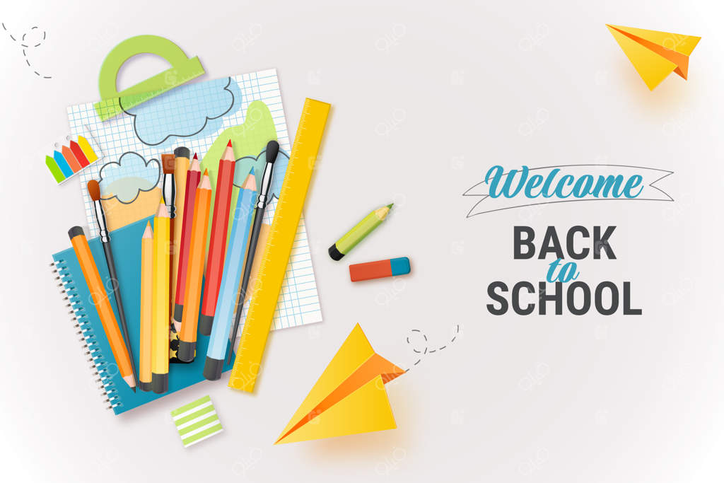 تصویری واقعی از بازگشت به مدرسه با لوازم التحریر مدرسه