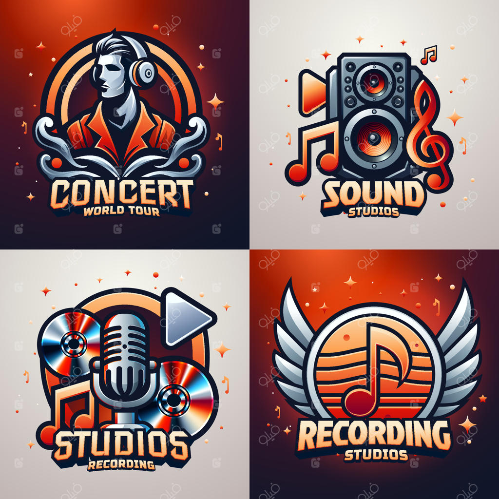 مجموعه طراحی لوگوهای موسیقی