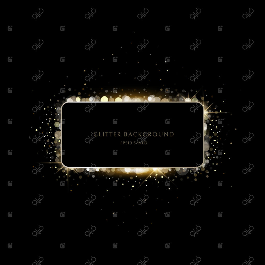 پس‌زمینه درخشان، نور لوکس غبار طلایی ستارگان