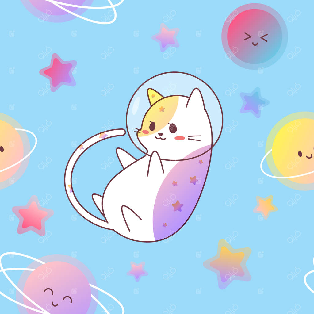 طرح گربه فضایی