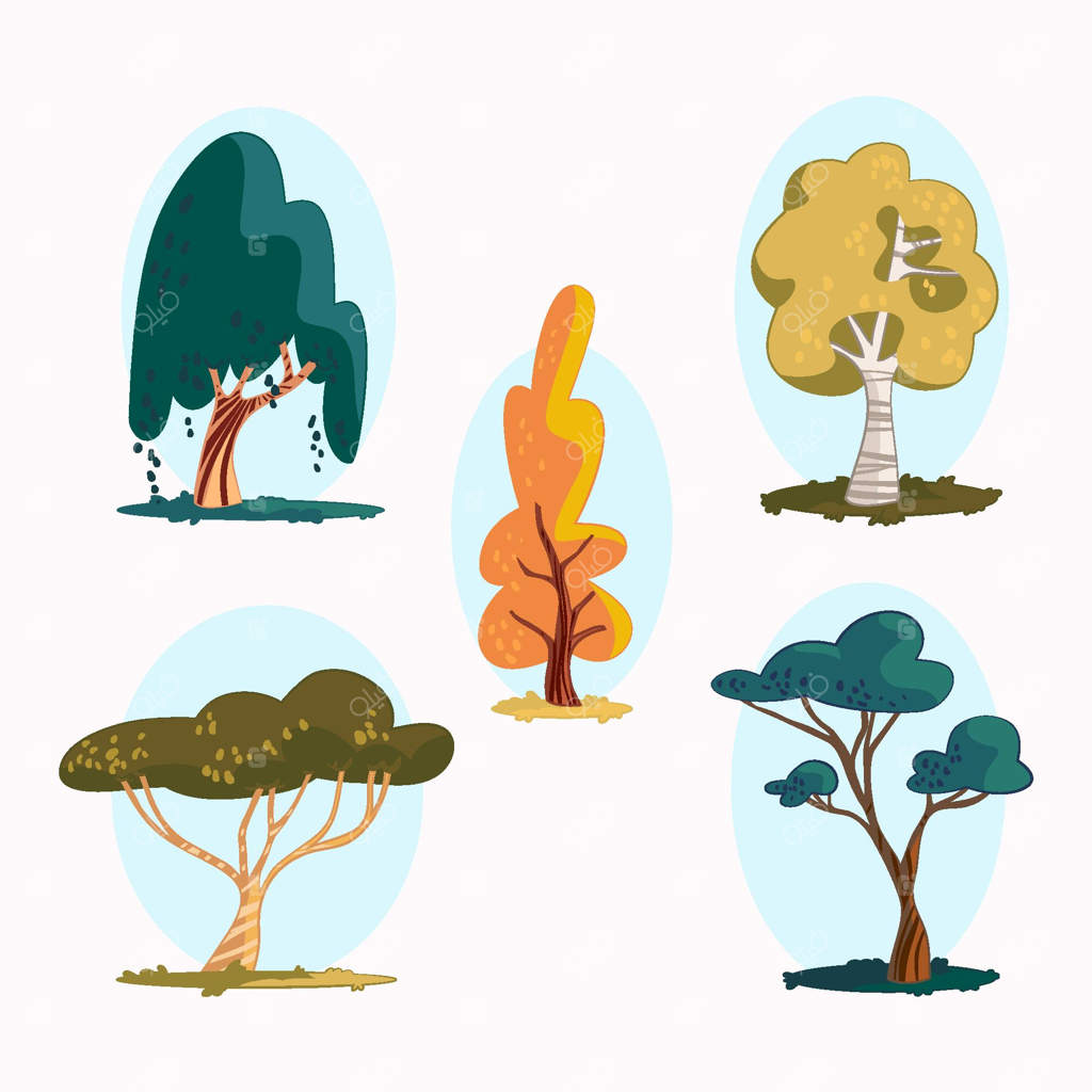 انواع درختان به سبک دست‌ساز