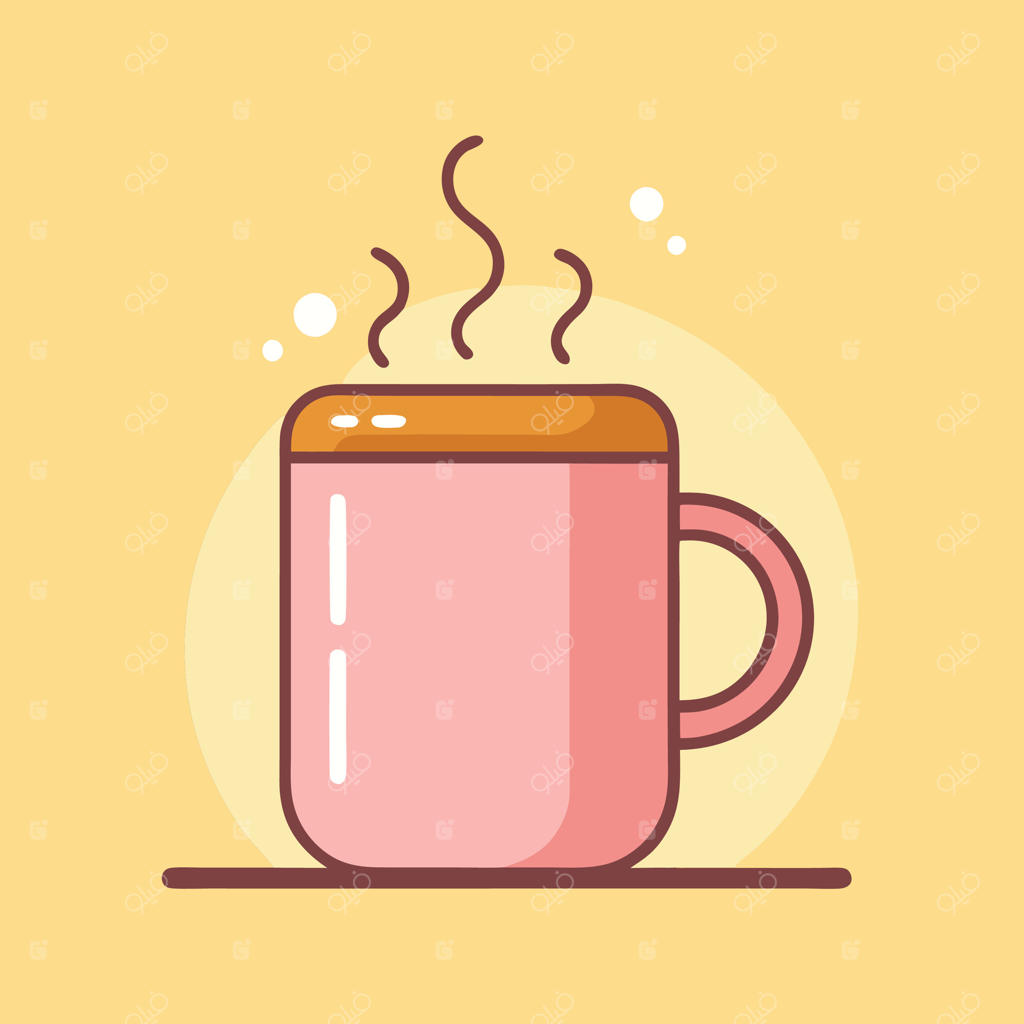 فنجان قهوه بانمک با طرح بامزه