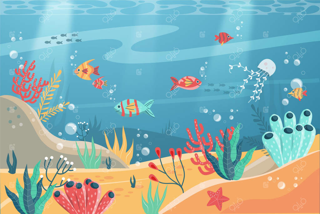 زیر دریا - پس‌زمینه برای ویدئو کنفرانس