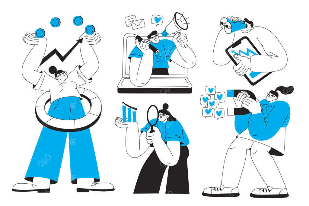 مجموعه‌ای از طرح‌های مفهومی بازاریابی