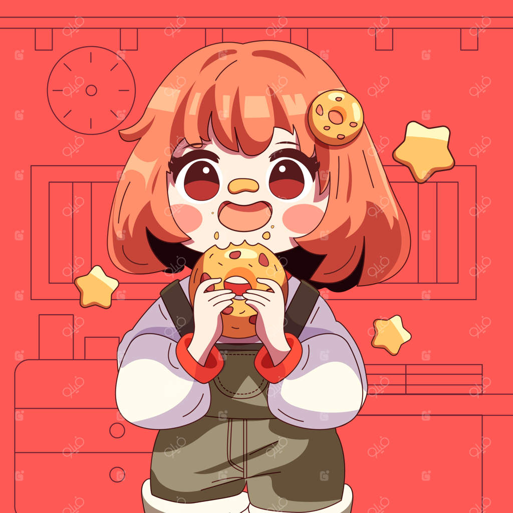 تصویر دست‌کشیده دختر