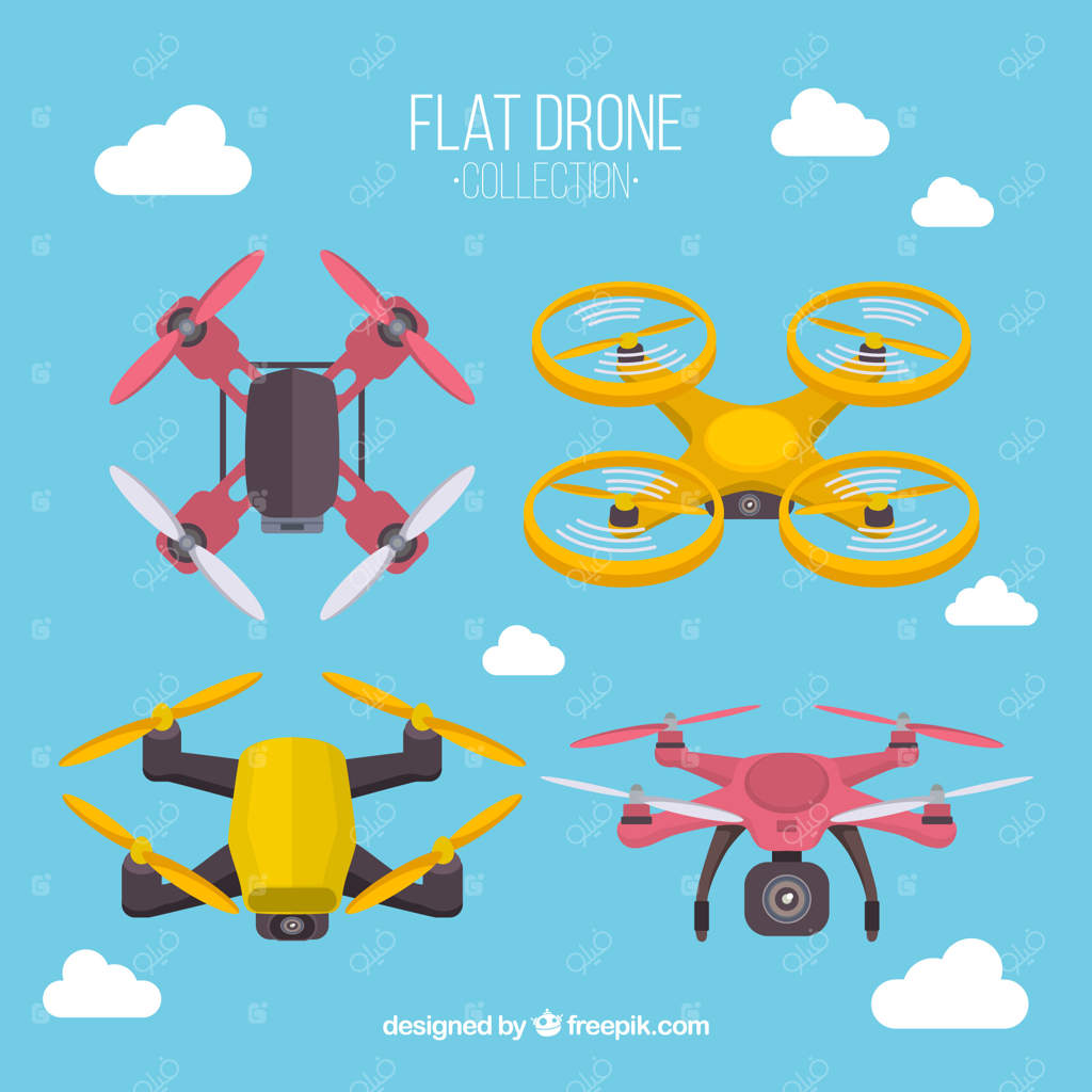 دسته‌ای از پهپادها در آسمان پرواز می‌کنند