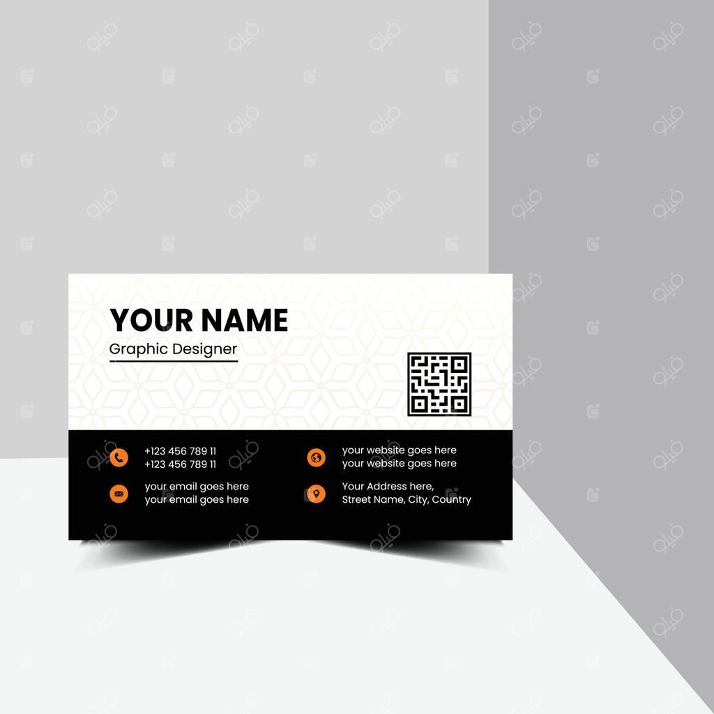 طراحی کارت ویزیت مدرن و حرفه‌ای با سبک ساده و شیک برای شرکت‌ها و کسب‌وکارها