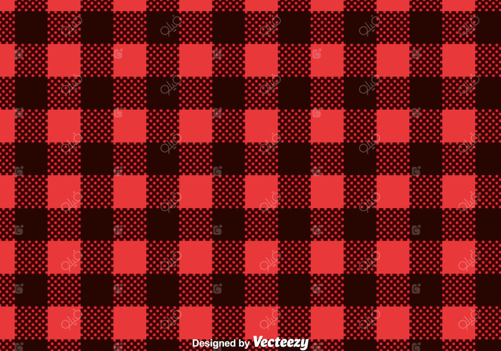 وکتور طرح چهارخونه قرمز