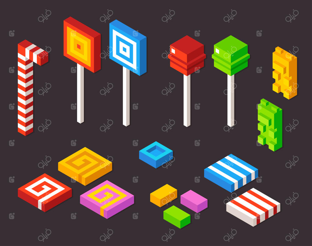 آبنبات سه‌بعدی ایزومتریک