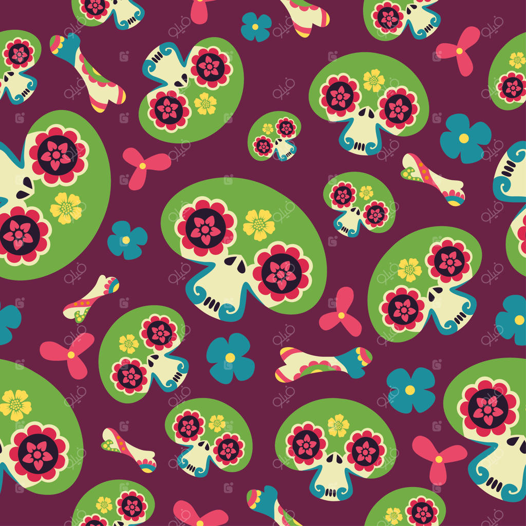 طرح طراحی جمجمه قندی