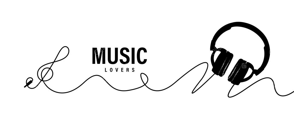 پس‌زمینه دوستداران موسیقی، تصویرسازی وکتور