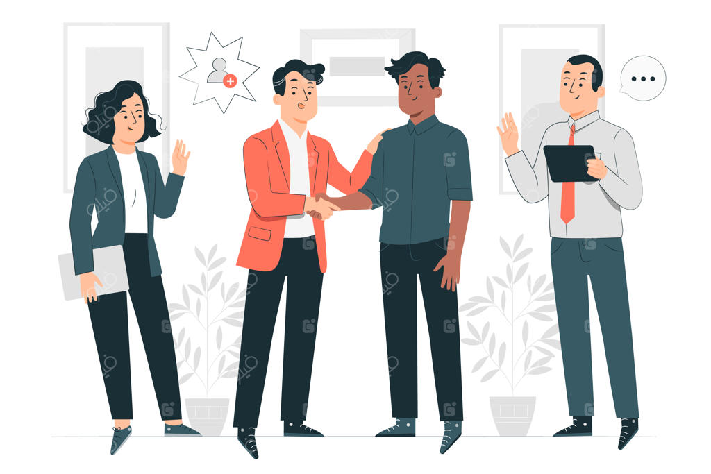 تصویرسازی مفهوم کارمند جدید