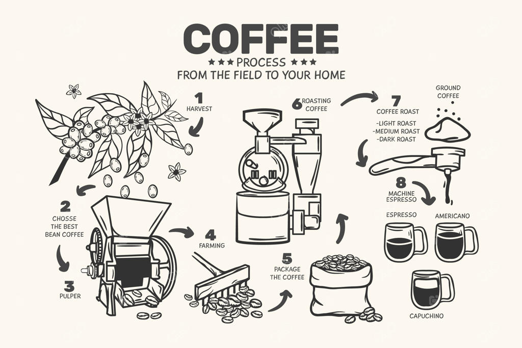 طرح مفهومی قهوه دست‌ساز