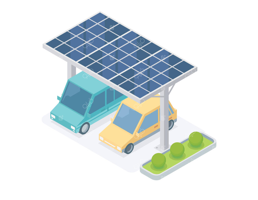 گاراژ خودرو با سلول‌های خورشیدی