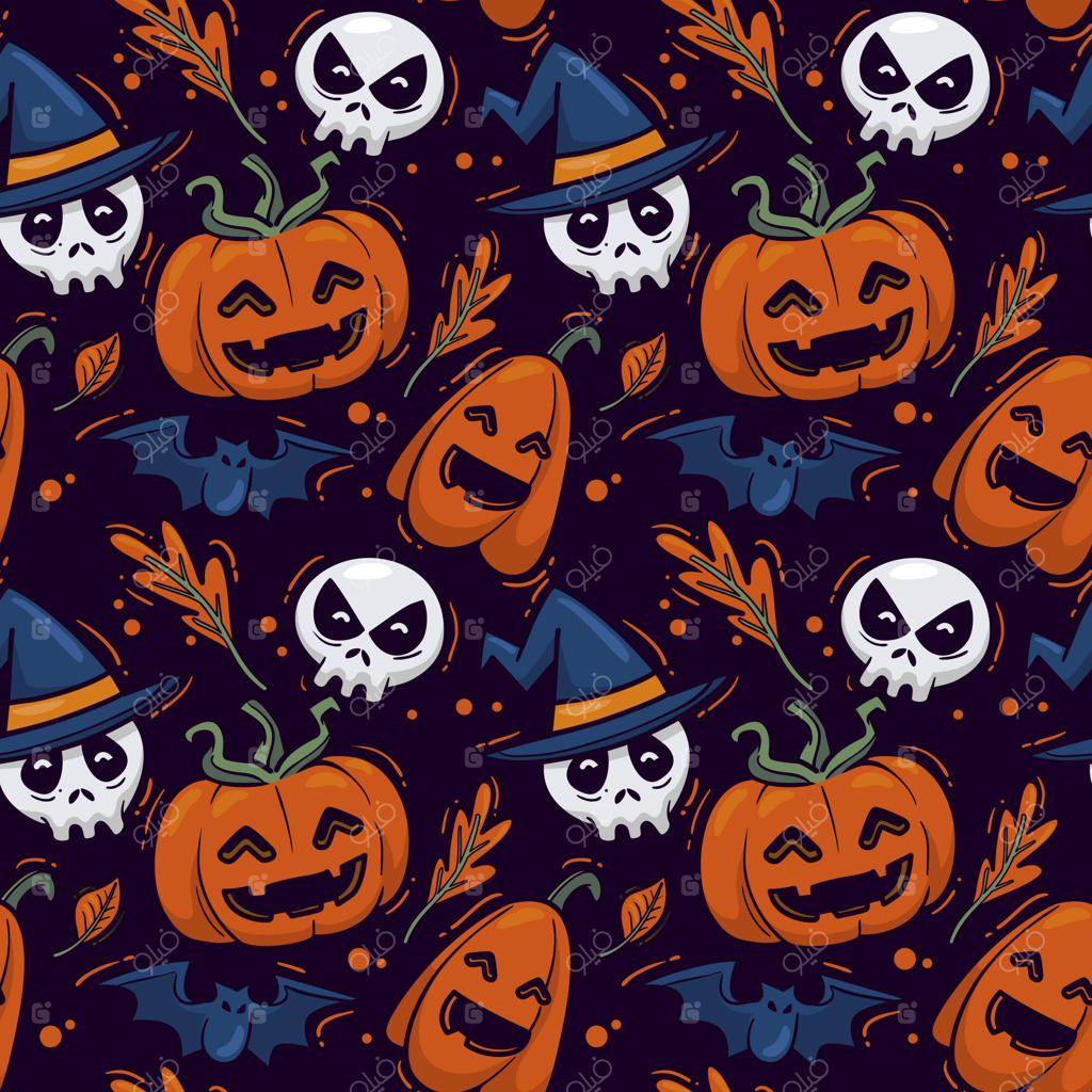 الگوهای دست‌کشیده هالووین