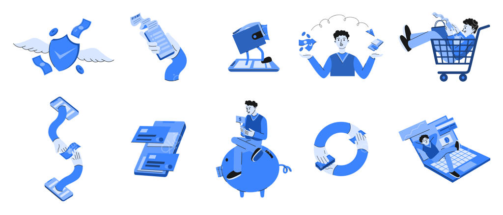 مجموعه‌ای از تصاویر برداری با موضوع مالی