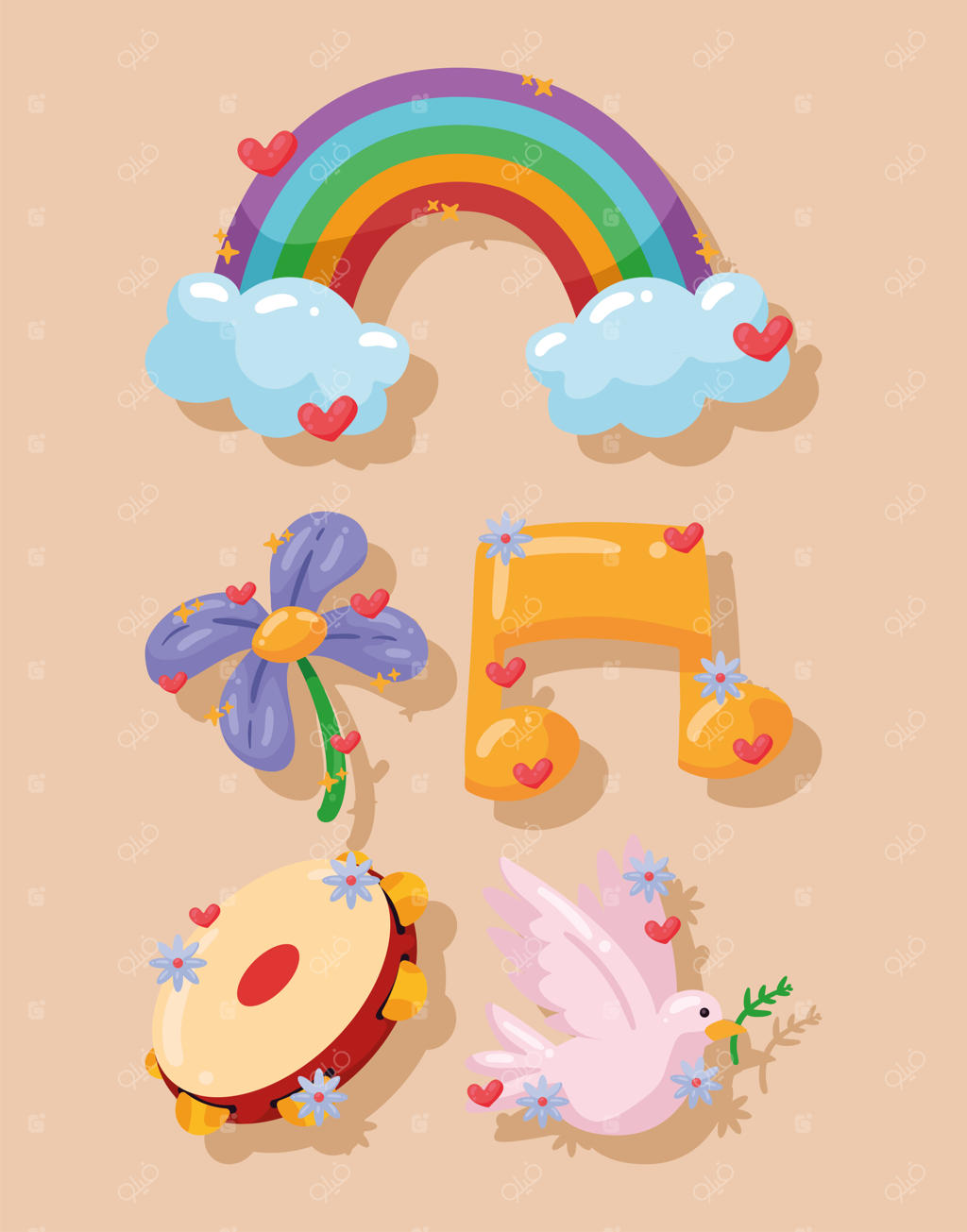 پنج نماد فرهنگ هیپی‌ها