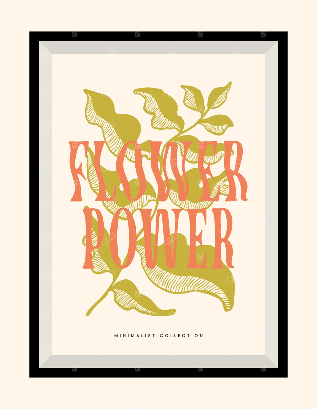 طراحی پوستر با تصویرسازی گلی برداری