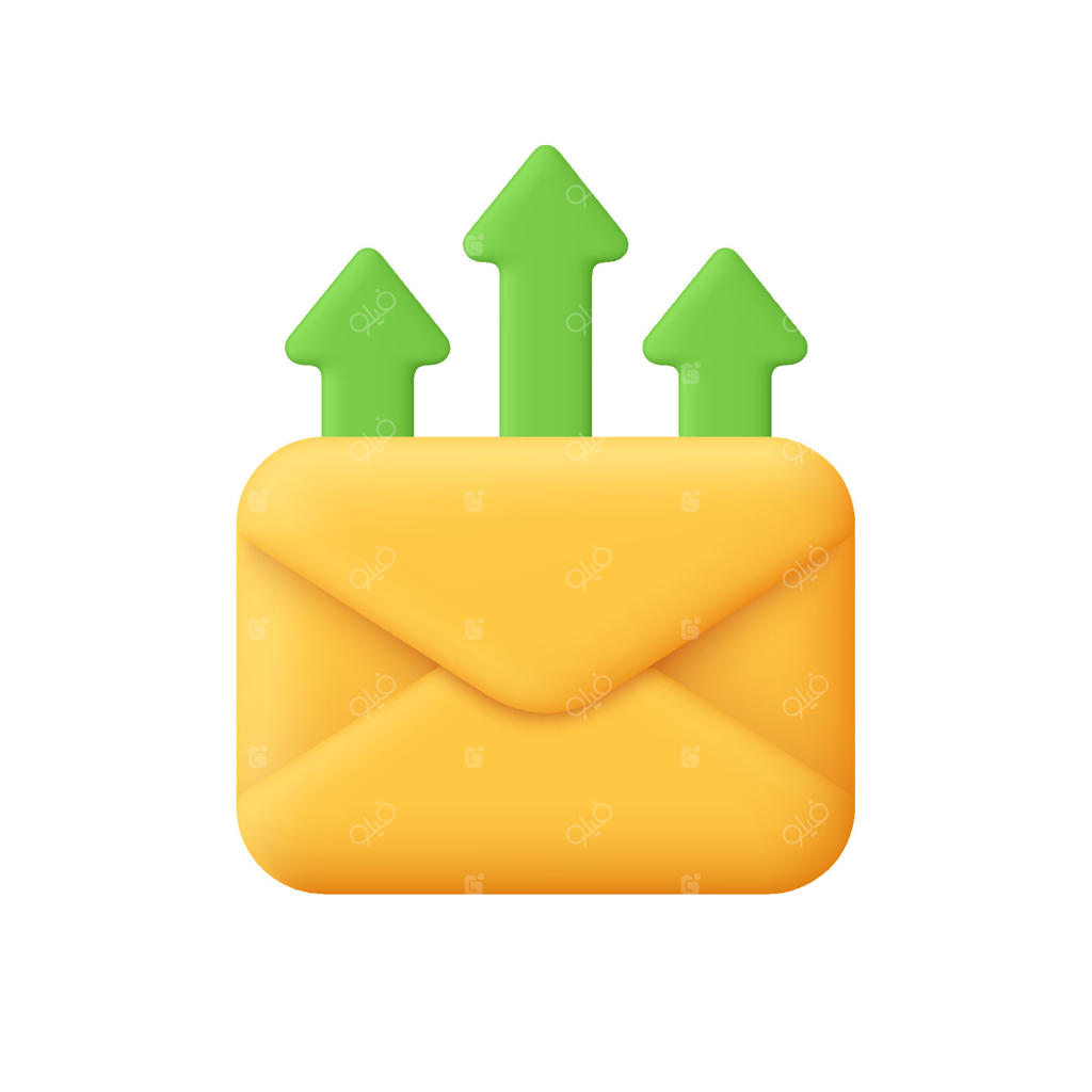 نماد رشد بازاریابی ایمیلی برای موفقیت کمپین