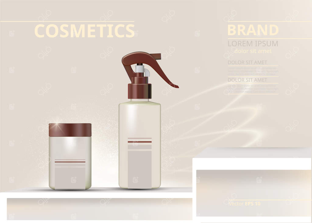 ست واقعی لوازم آرایشی افشانه‌ای