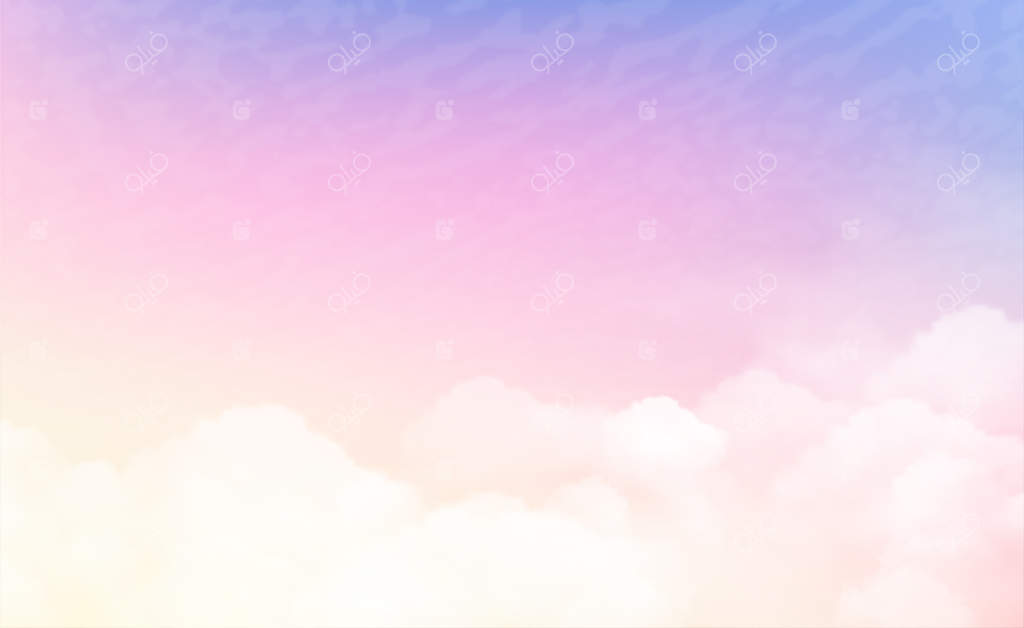 آسمان انتزاعی با رنگ‌های پاستلی