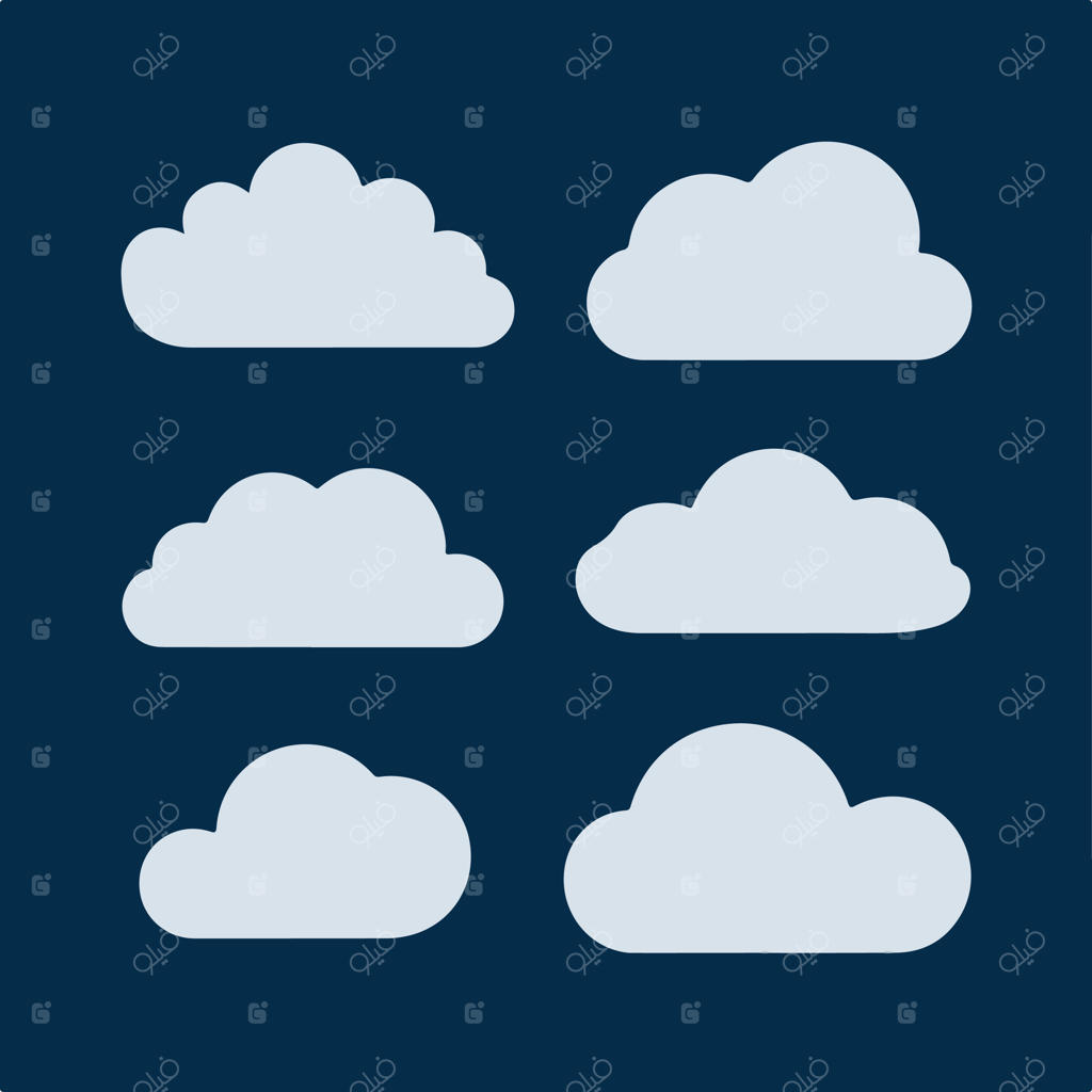 پس‌زمینه آبی با چند لکه ابر