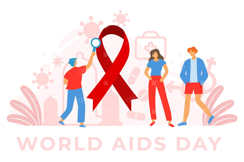مفهوم روز جهانی ایدز به تصویر کشیده شد