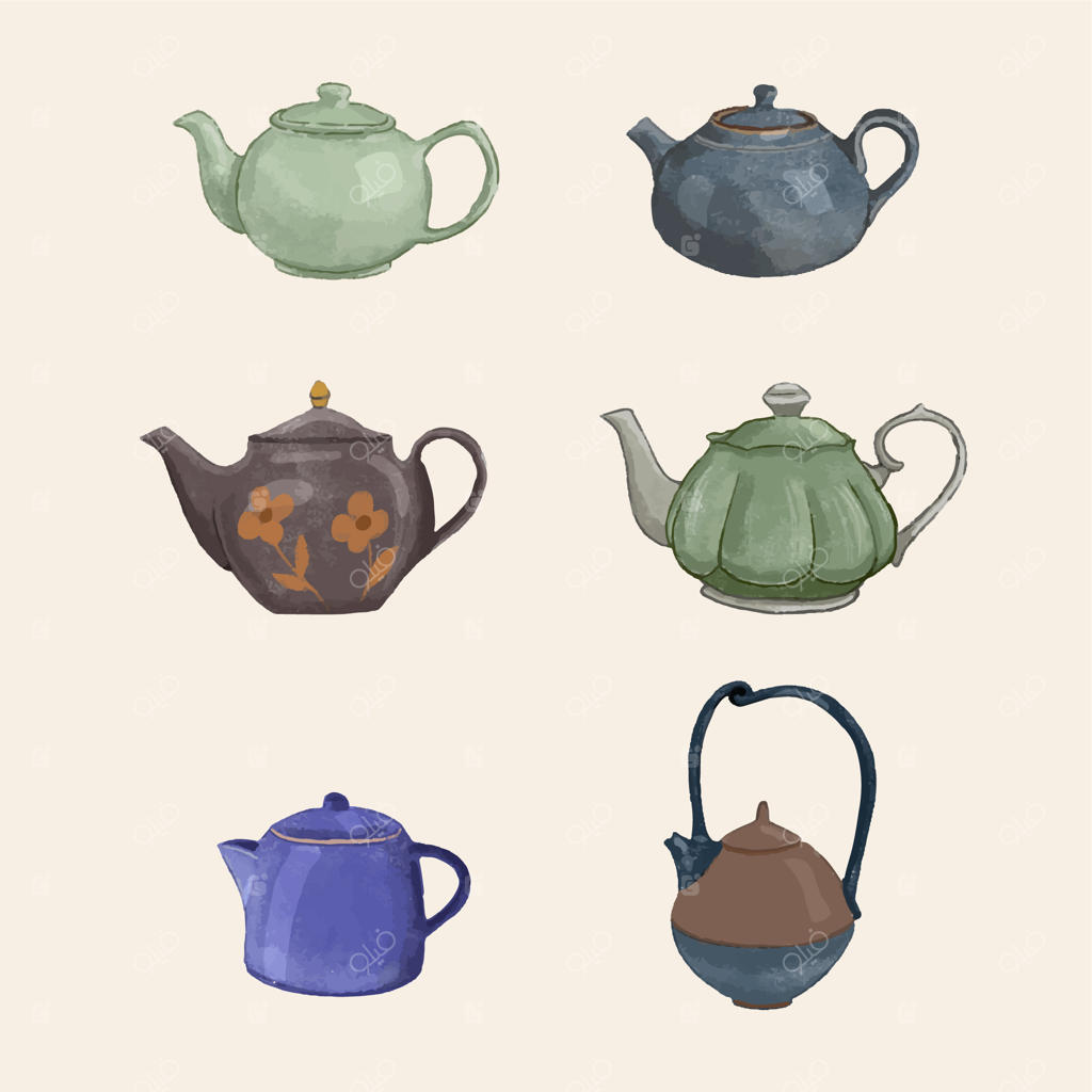 ست قوری‌های دستی طراحی شده