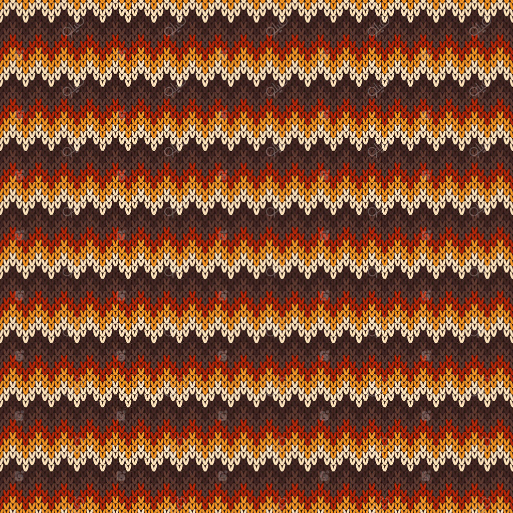 پترن ژاکت بافتنی با طرح زیگزاگ و انتزاعی.