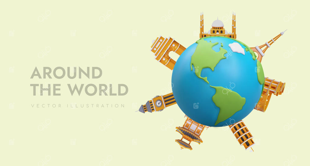 وقت دیدن دنیاست؛ دعوت تبلیغاتی برای سفر به کشورهای مختلف