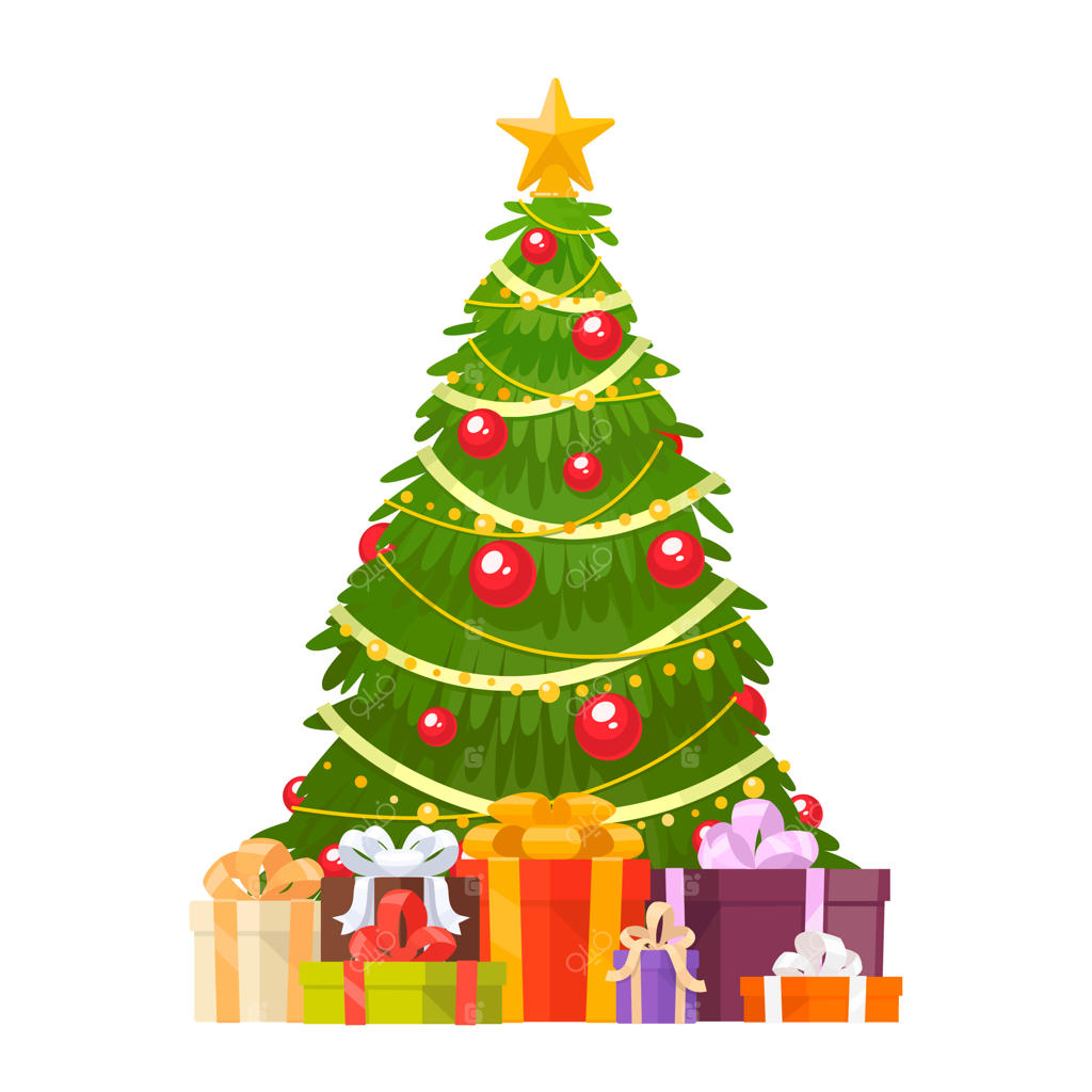 درخت کریسمس و هدایای تعطیلات