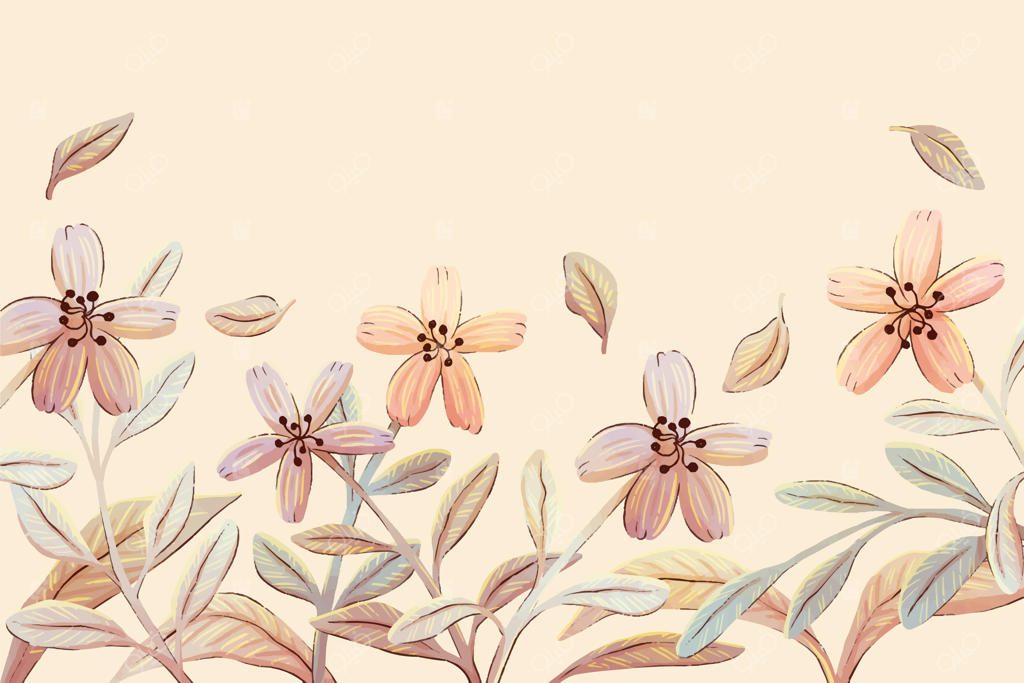 تصویرسازی گل‌های کلاسیک با آبرنگ