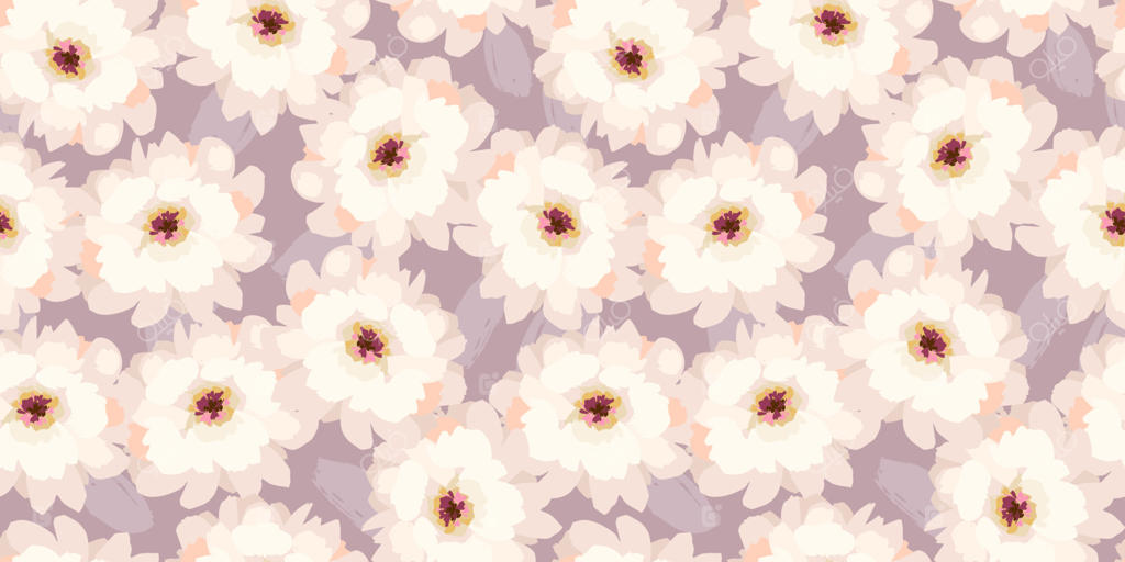 طرح یکپارچه گلدار. طراحی وکتور برای کاغذ، جلد، پارچه، دکوراسیون داخلی و استفاده‌های دیگر