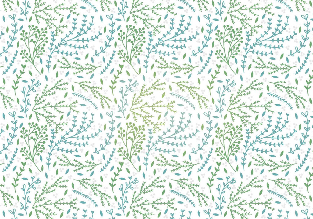 پترن یکپارچه وکتور گیاهی