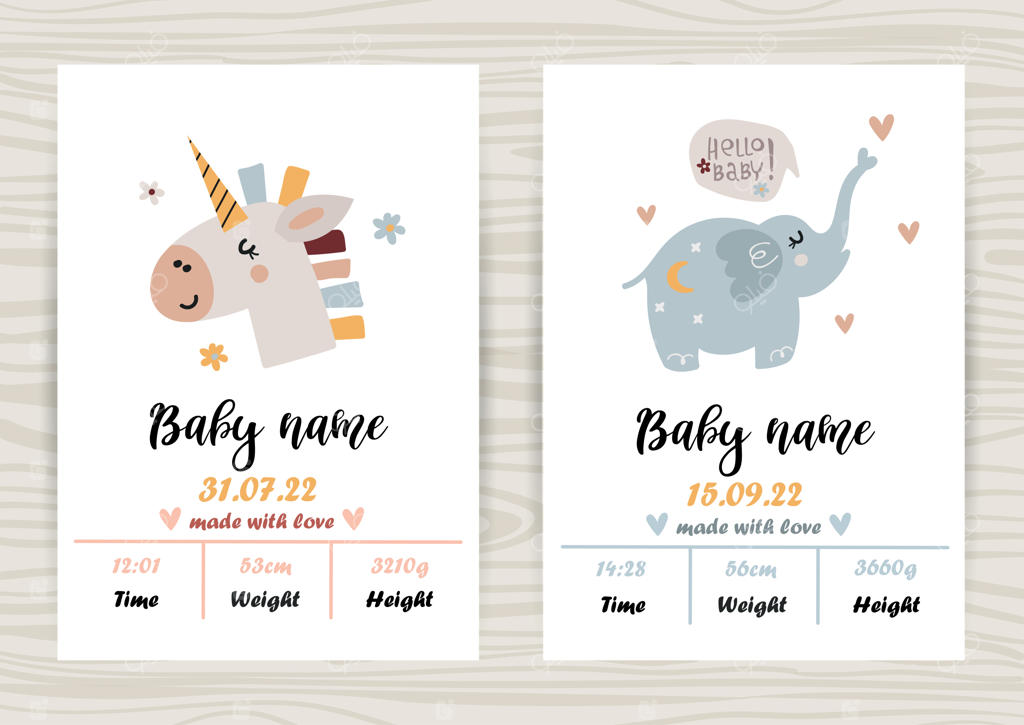 طرح‌های دعوت‌نامه بیبی شاور با حیوانات بامزه و دوست‌داشتنی