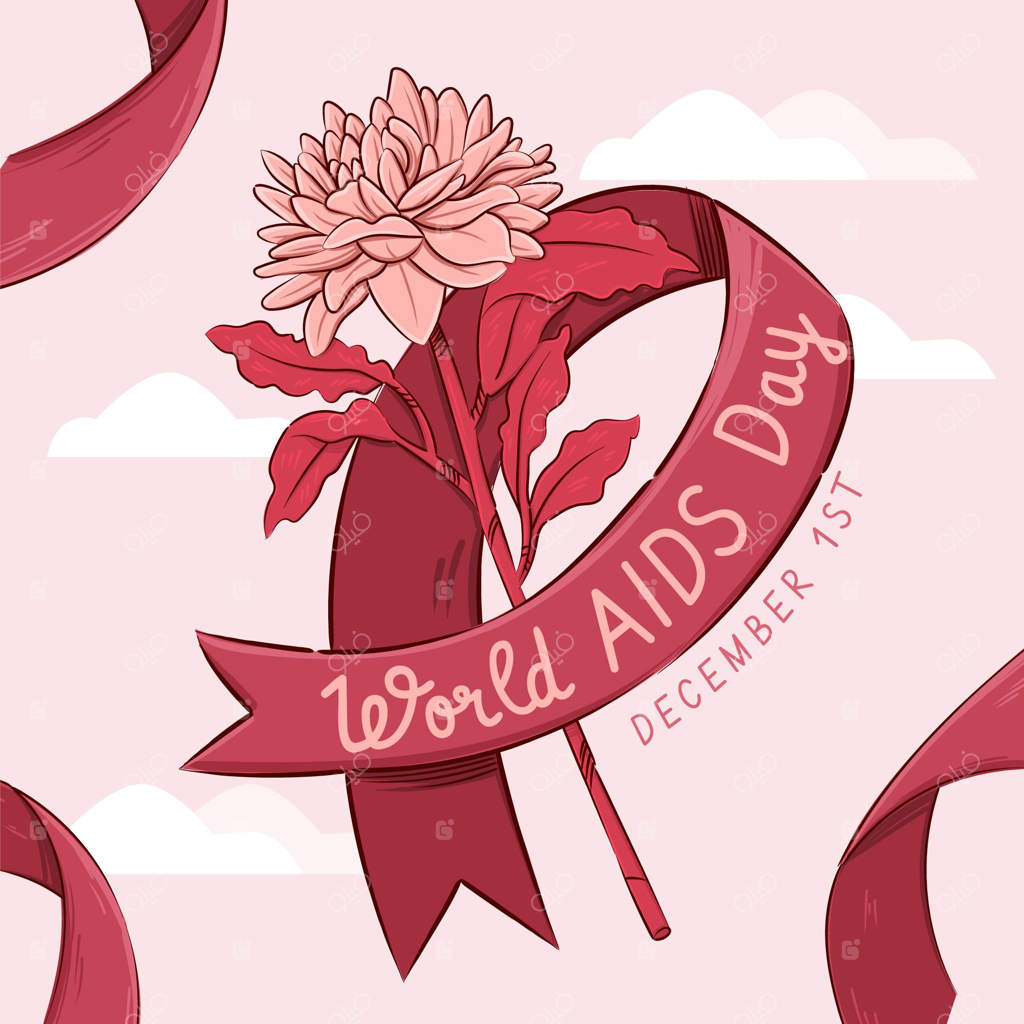 تصویرسازی روز جهانی ایدز با طراحی دستی