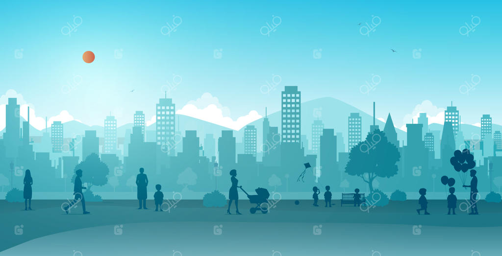 مردم در پارک‌های شهر استراحت کرده و به فعالیت می‌پردازند.