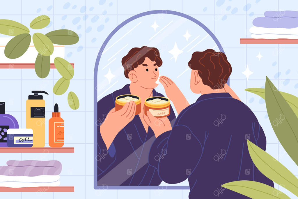 تصویرسازی دستی پیرایش مردانه