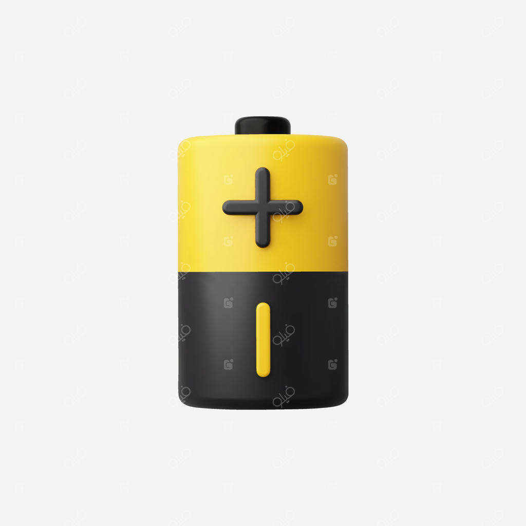 طراحی باتری شیک به رنگ زرد و مشکی